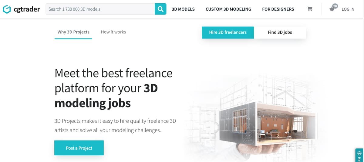 Image of 3D printing design services: CGTrader