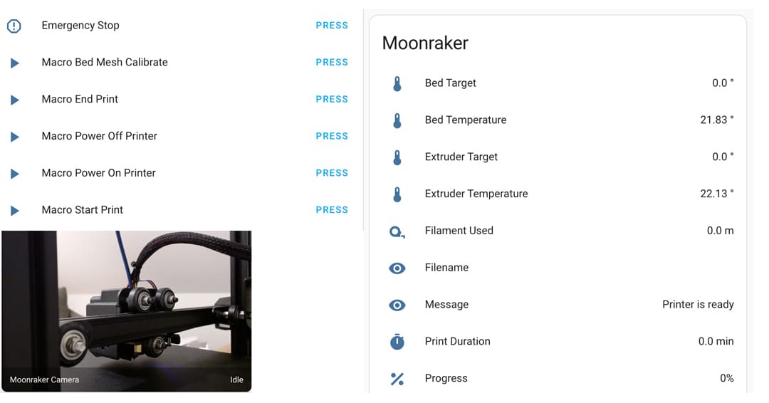 All your Home Assistant eyes on your 3D printer