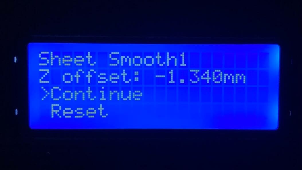 The first layer calibration sets the Z offset between the nozzle and the bed