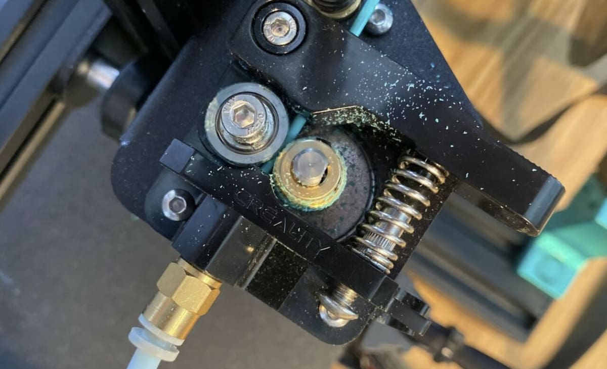Too high of a retraction speed setting can cause filament grinding