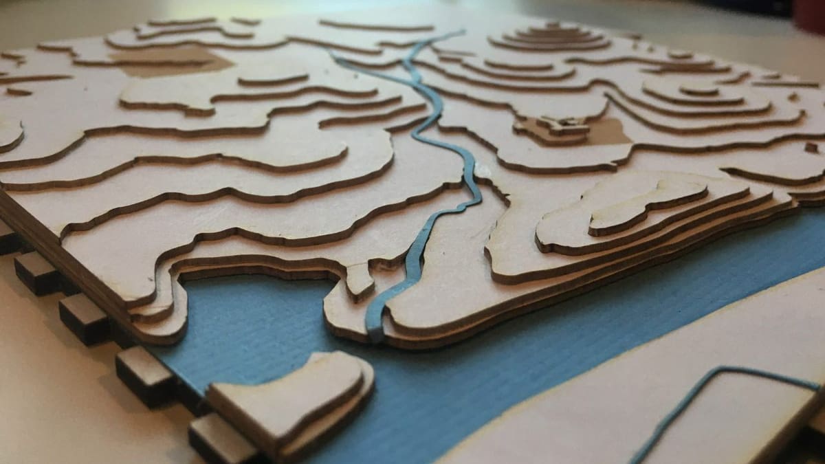 Contour lines are used to represent elevation in 2D, while layers are used in 3D