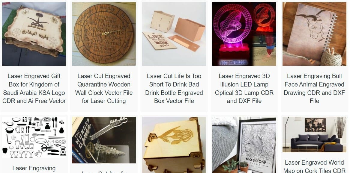 An extensive variety of vector files