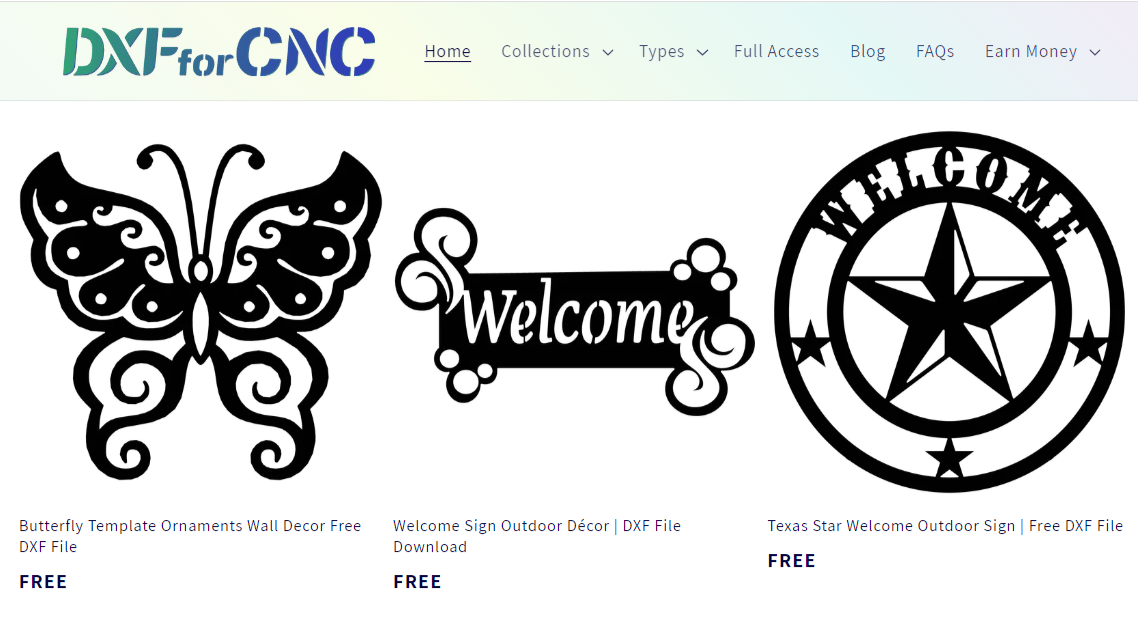 Image of: DXF for CNC