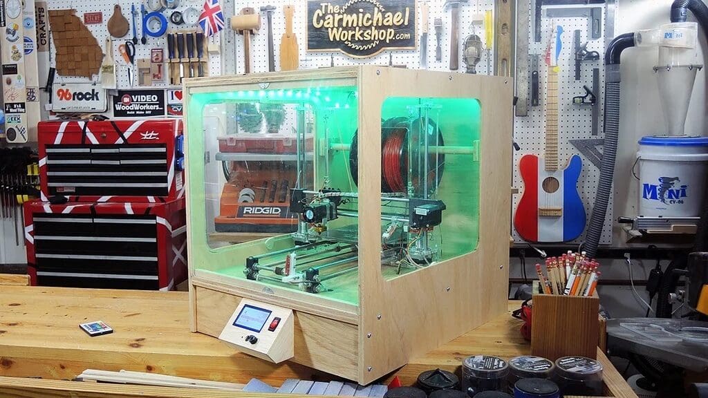 An enclosure can help keep your printer clean, but takes up a lot more room!