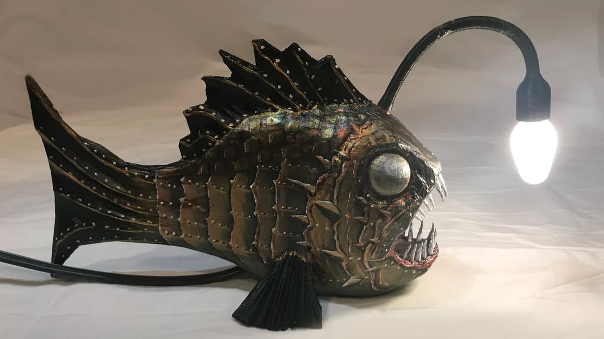 Image of: 8. Anglerfish with LED Bulb