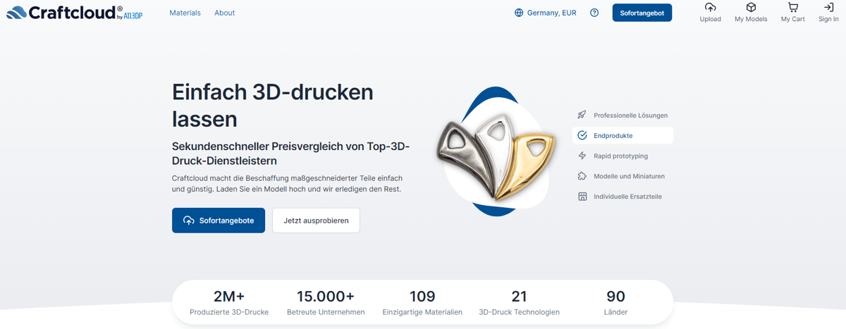 Bild von Craftcloud 3D-Druck-Service / 3D-Druck-Marktplatz: Was ist Craftcloud?