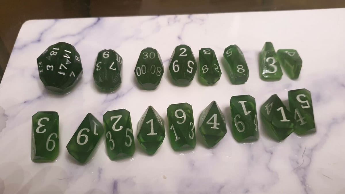 These dice are sure to make your RPG games more interesting