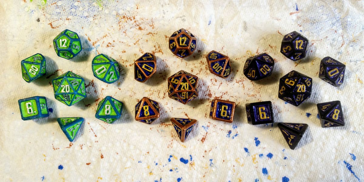 These dice are perfect for an intense game of D&D