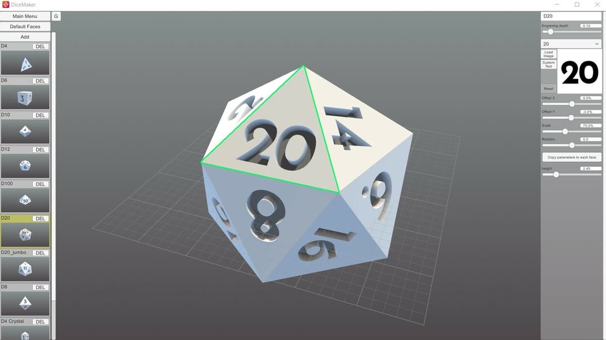 DiceMaker is a wonderful tool to customize dice to your exact needs