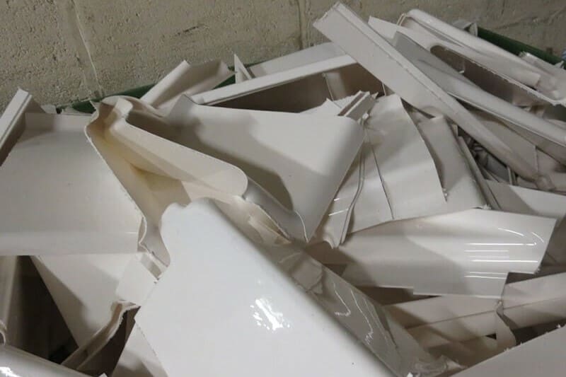 ABS recycling is typically reserved for high-quality waste streams