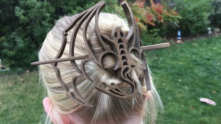 A unique and recognizable hair accessory