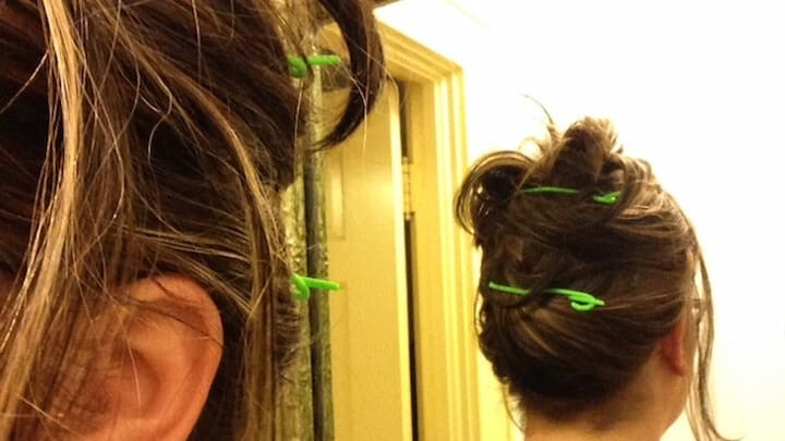 With the right color, this could be a discrete hair clip
