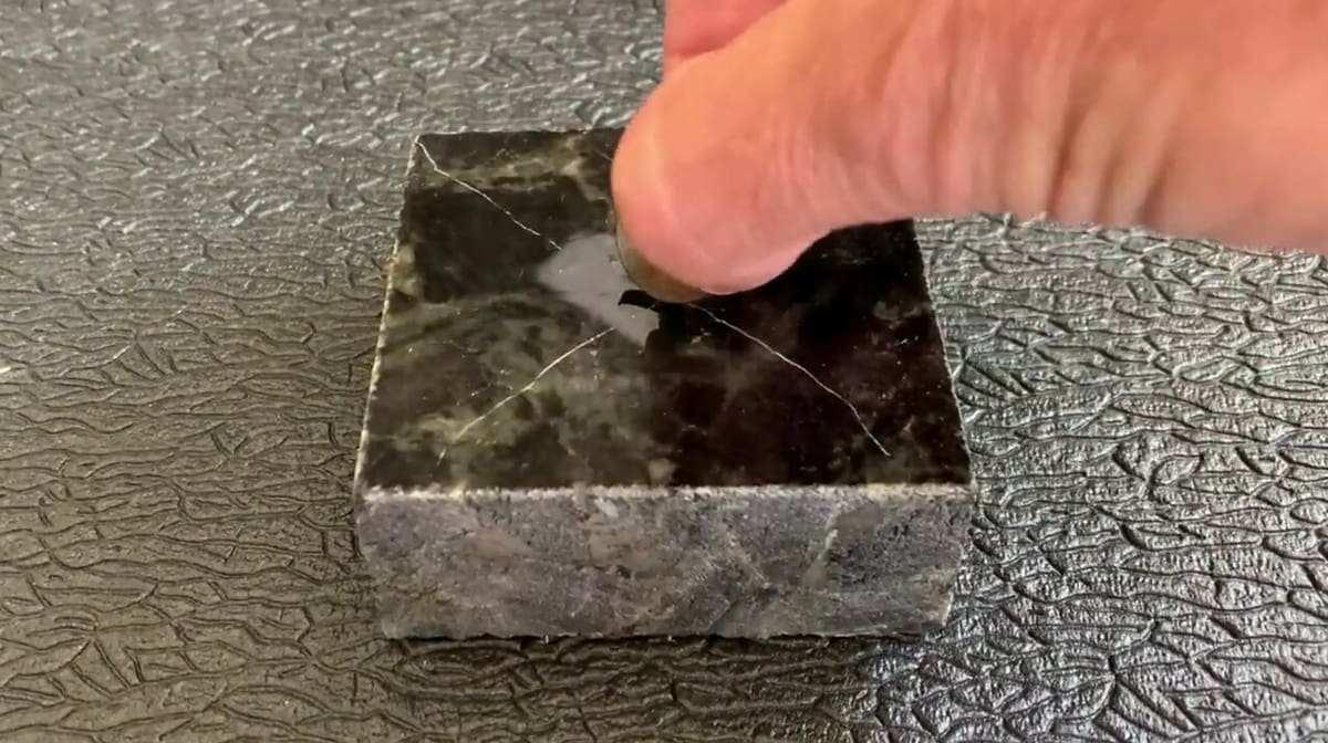 A PCD disc can scratch solid granite