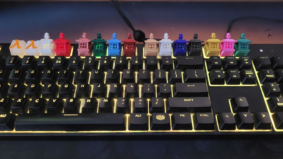 Light-up keyboards are getting very literal these days