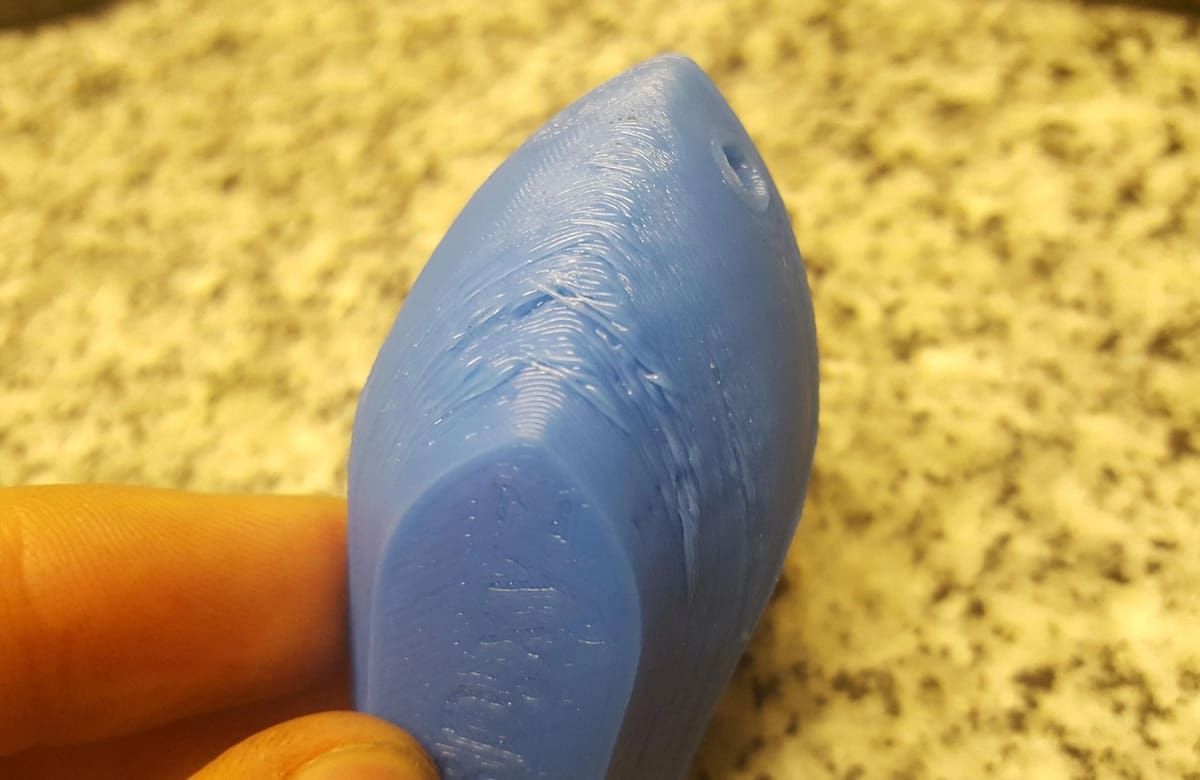 Overheating results in ugly overhangs