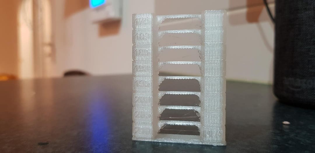 Using a temperature tower is a fast way to choose the right settings fora filament