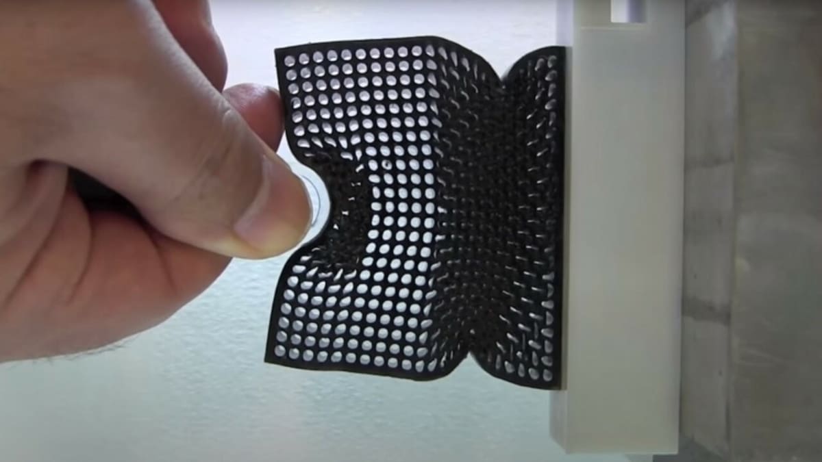 A material with a programmed response to external force
