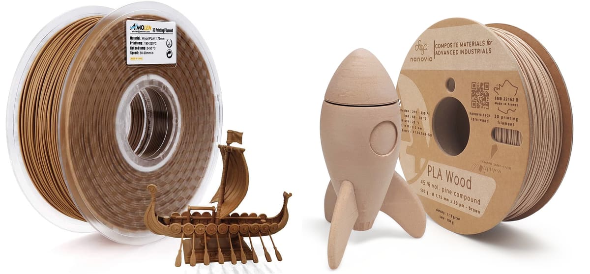 Image of The Complete Overview of 3D Printer Filament Types: Wood-Filled