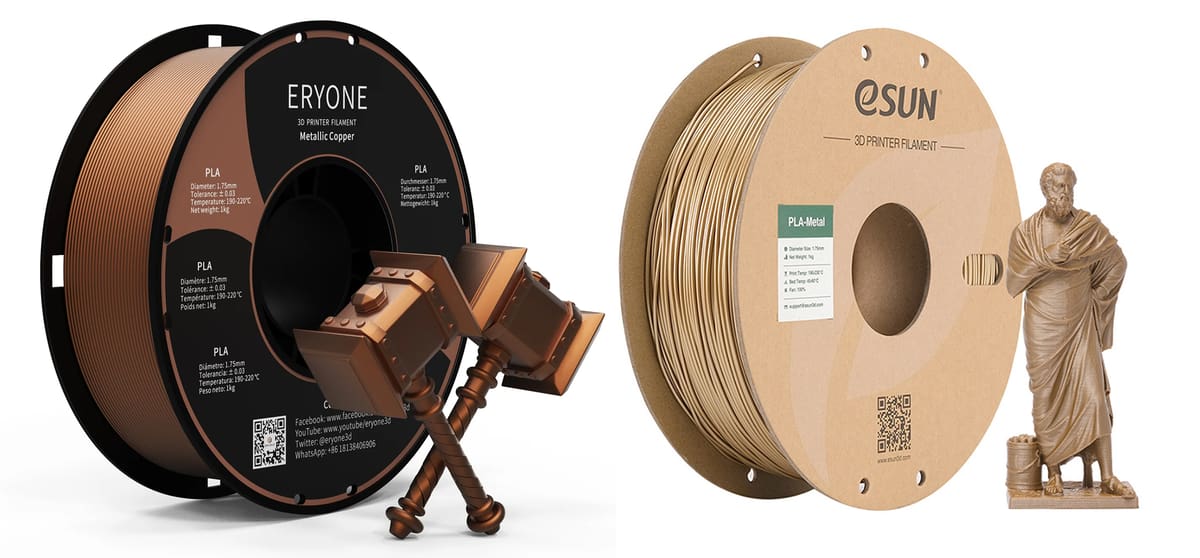 Image of The Complete Overview of 3D Printer Filament Types: Metal-Filled
