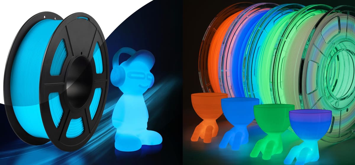 Image of The Complete Overview of 3D Printer Filament Types: Glow-in-the-Dark