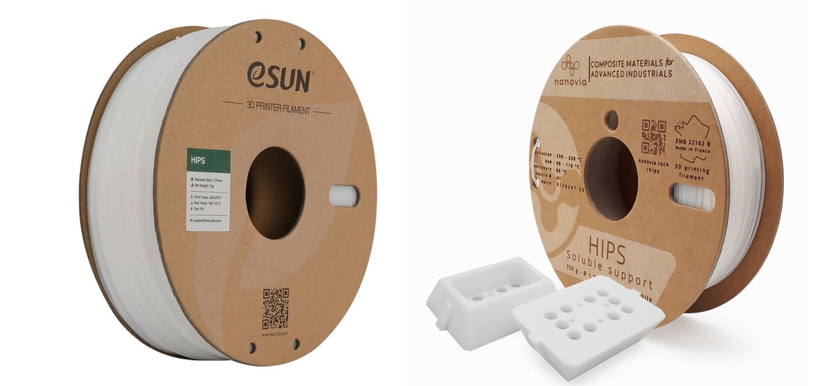 Image of The Complete Overview of 3D Printer Filament Types: HIPS