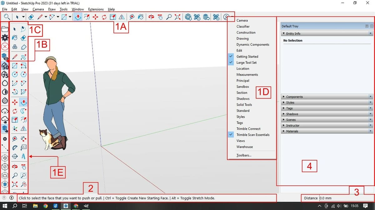 A sneak peek of the user interface