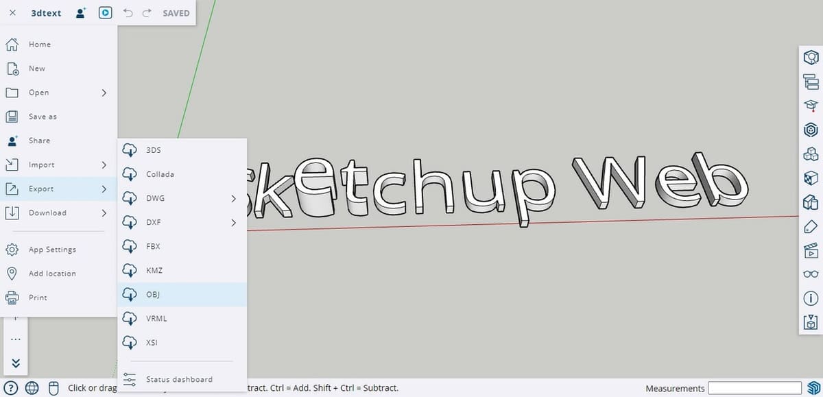 Export the model for further applications