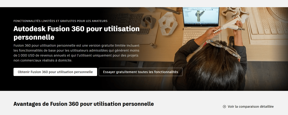 Photo de Fusion 360 gratuit – Versions d'évaluation gratuites: Licence d’utilisation personnelle