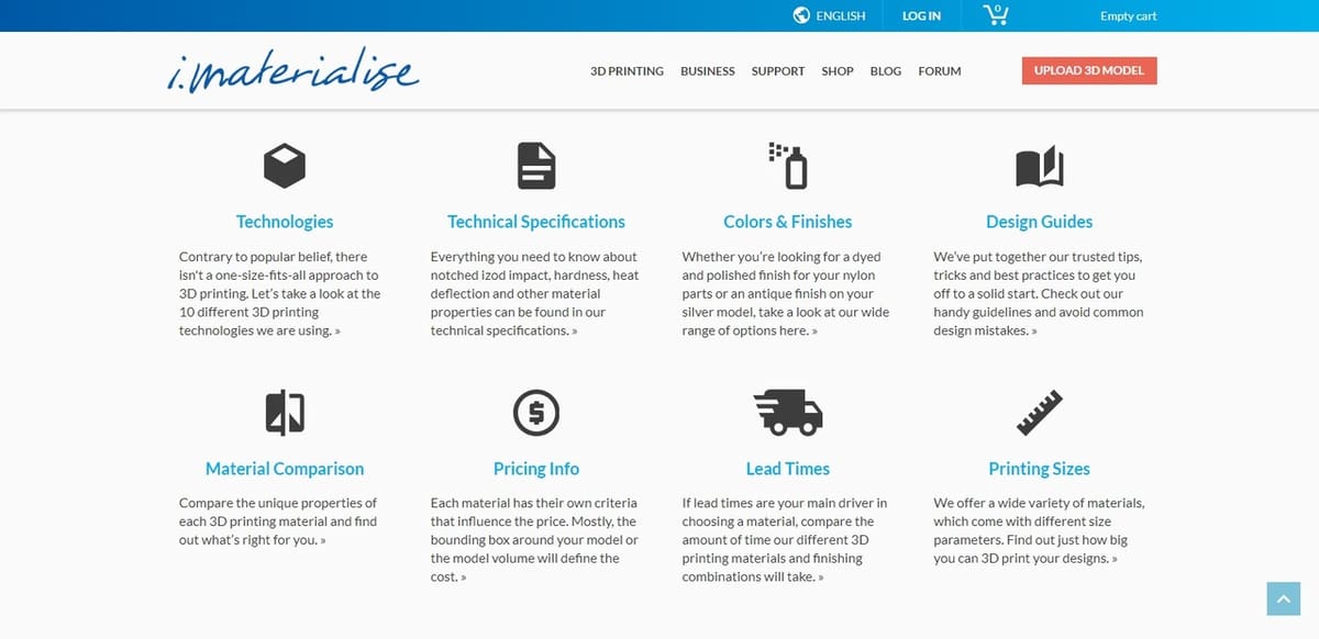 i.Materialise has more than 20 types of material for you to choose
