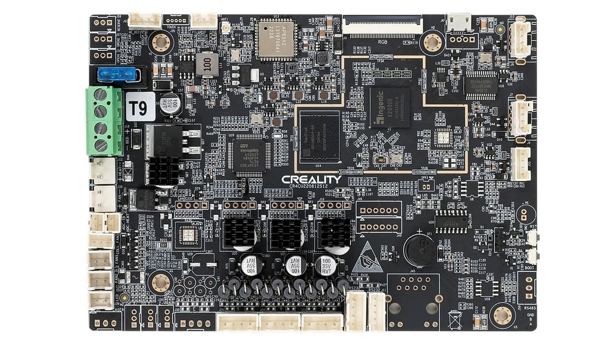 The K1, as with most modern high-profile printers, features a custom mainboard