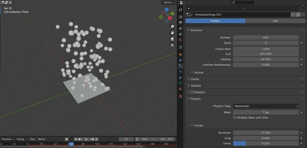 IN Blender, we create our own laws of Physics!