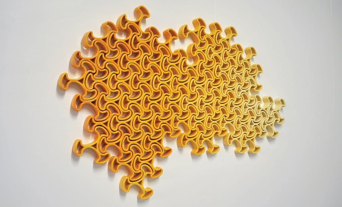 A series of shapes that make up a greater whole