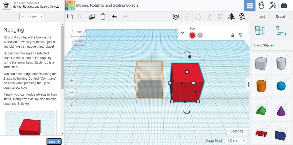 Guided tutorials instruct with messages and hints