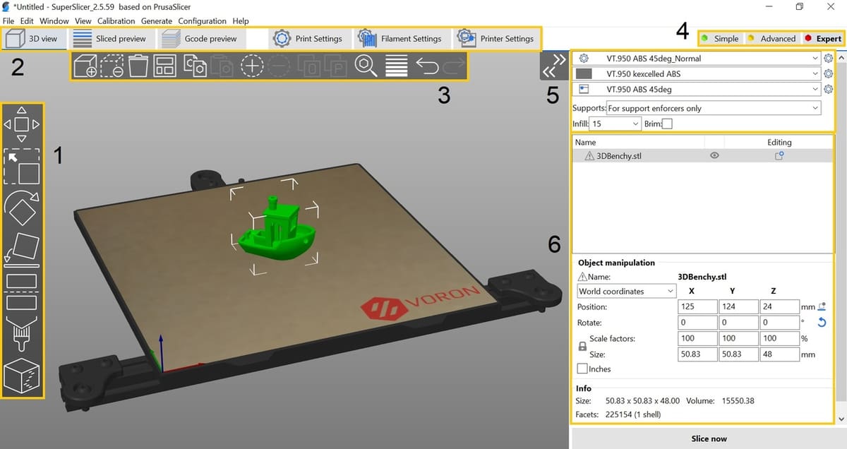 SuperSlicer's UI