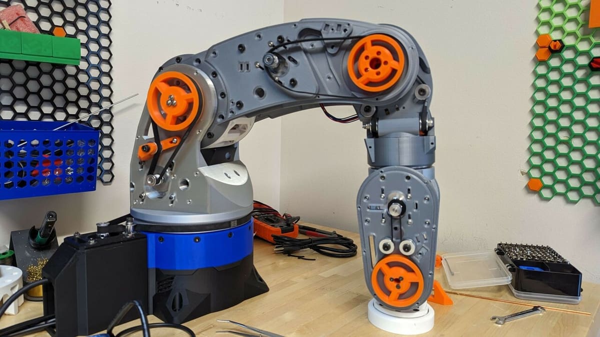 A completed Arctos robot arm