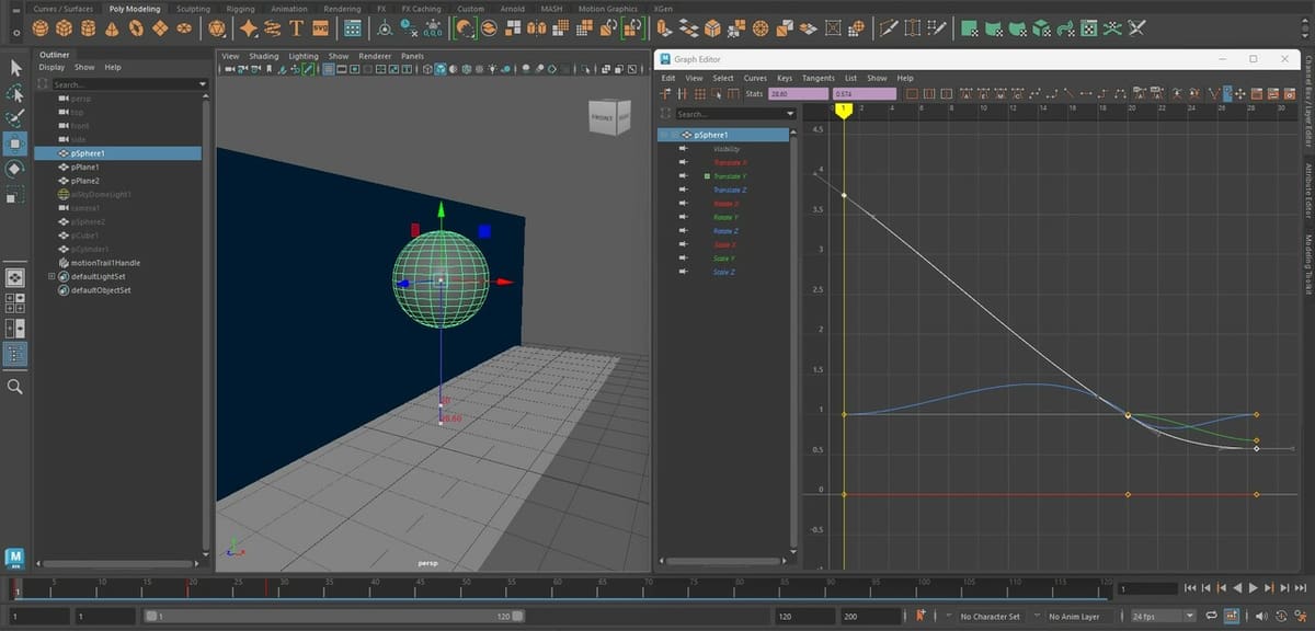 Tweaks in the Graph Editor can help make movements more realistic