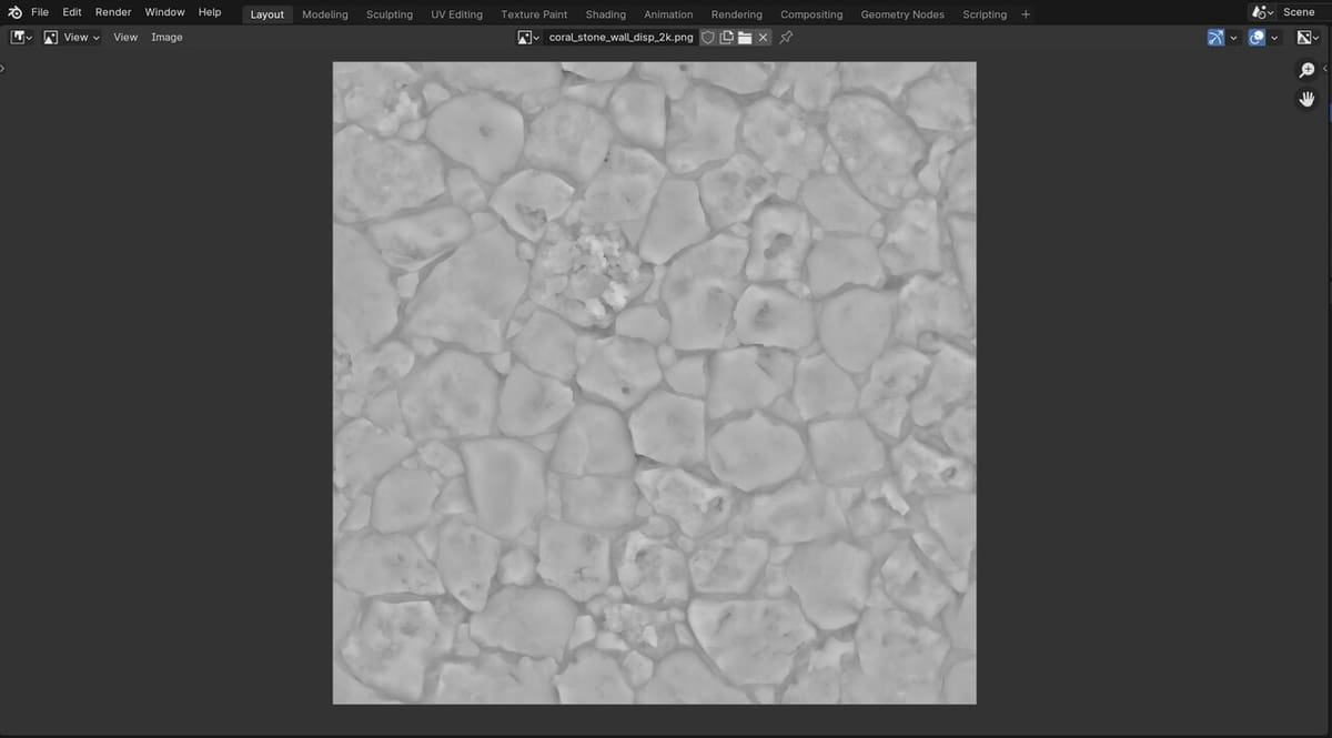 Displacement map image showing in Blender's Image Editor