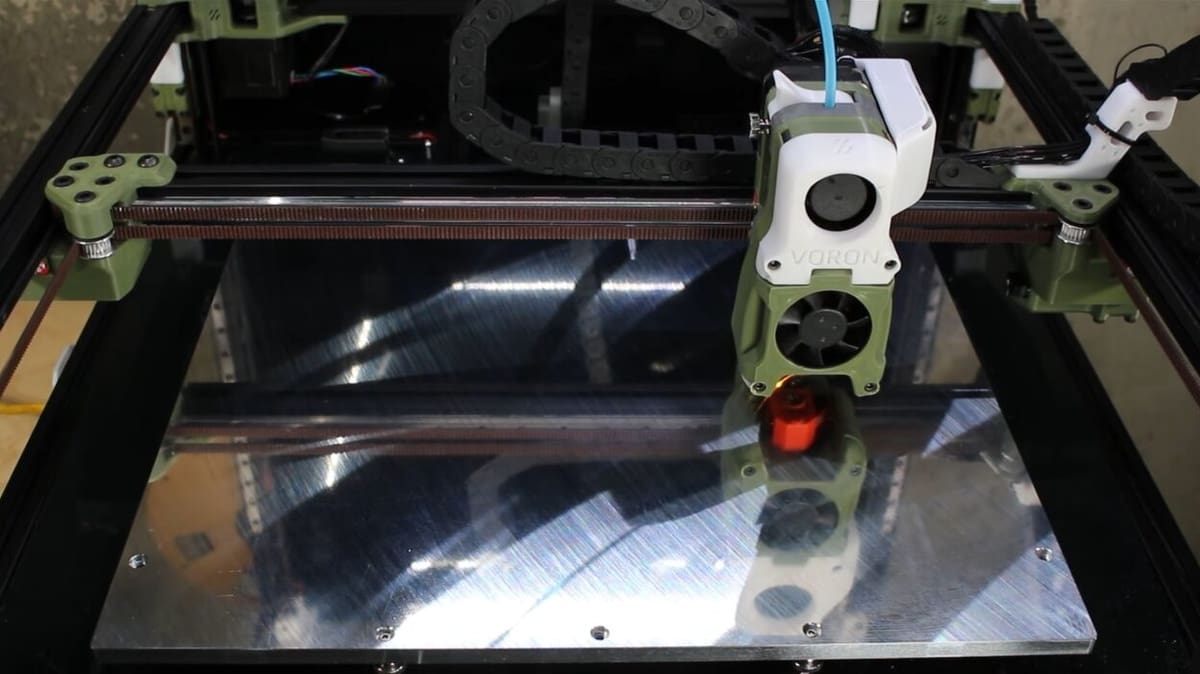 Probing a beautifully machined bed before magnet installation