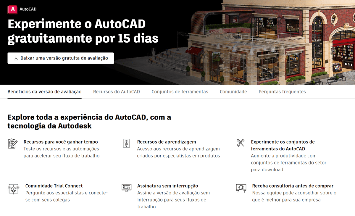 Foto de AutoCAD gratuito / AutoCAD download: Versão completa — Teste gratuito de 15 dias