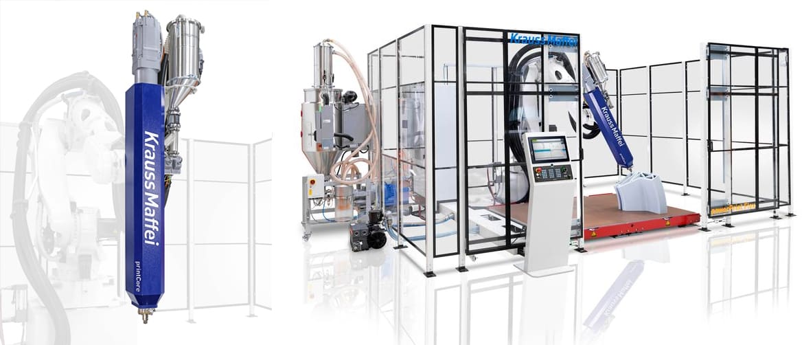 Image of Robotic Arm 3D Printing: KraussMaffei