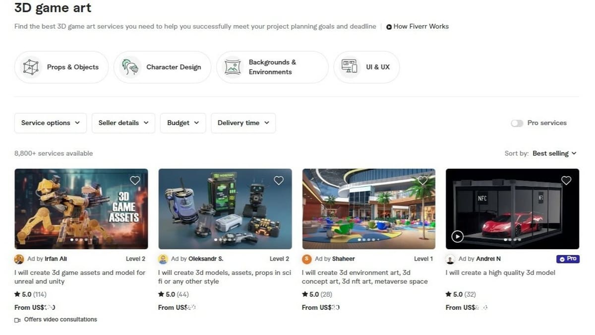In Fiverr, you can set the price and delivery time for your gig