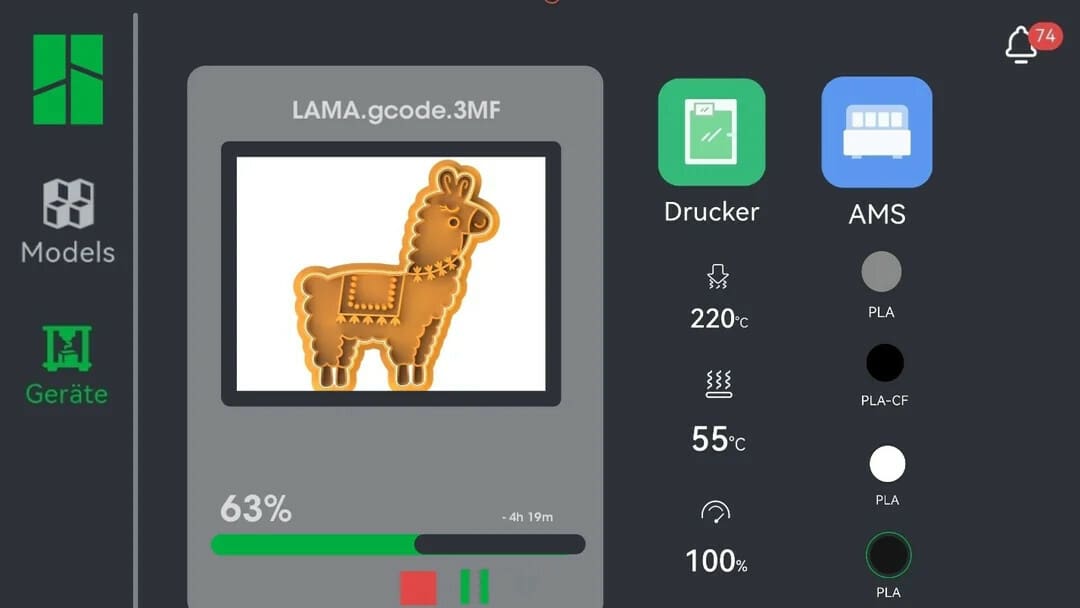 Control your printer from your smartphone
