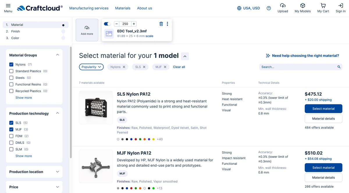 Image of MJF vs SLS 3D Printing: Price