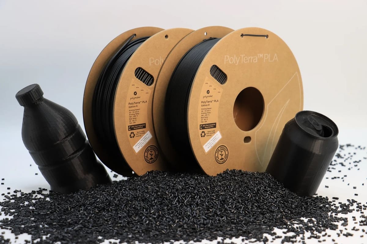 Combining recycled PLA with virgin feedstock prevents thermal degradation