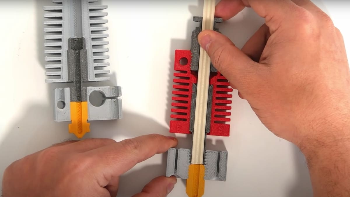 The proper placement of the liner depends on your hot end's design