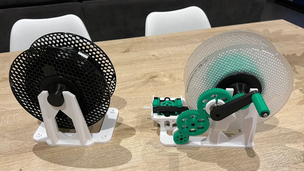 A nearly fully 3D printed respooling solution!