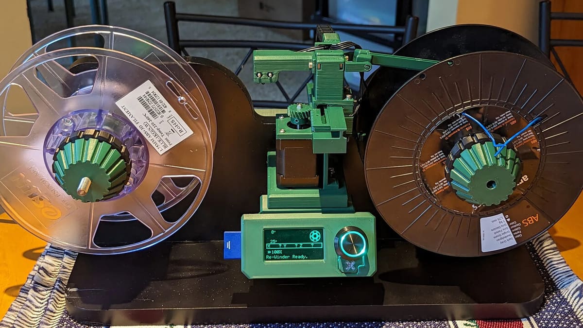For those who want to take a coffee break while the filament's respooling