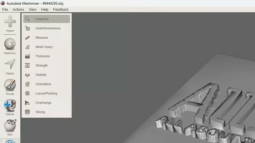 The Inspector tool also offers an automatic repair option