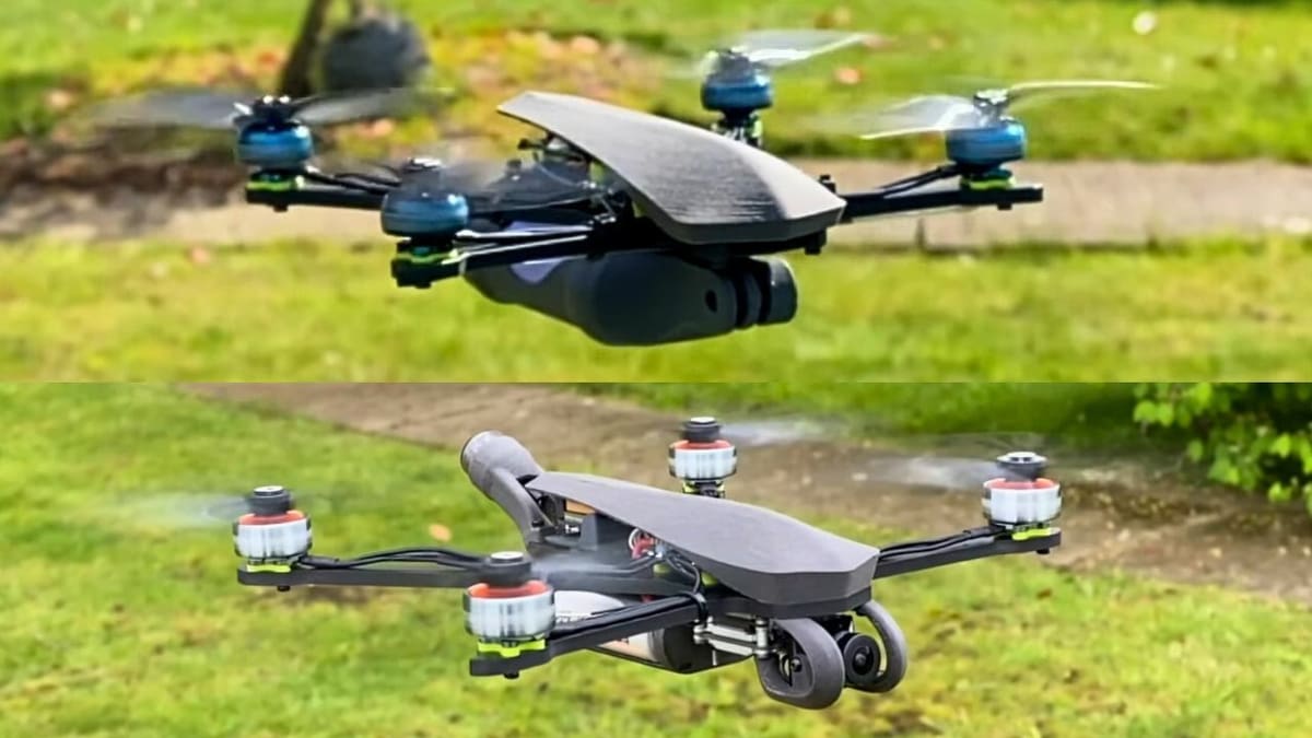 Æsir 1 (top) and Æsir 2, brought to skies through rapid prototyping