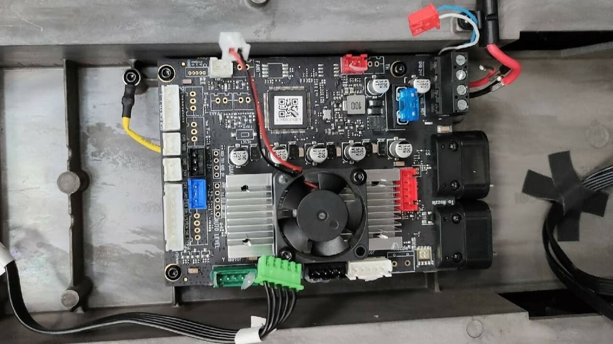 The M5's custom mainboard